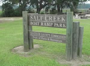 salt creek boat ramp sign